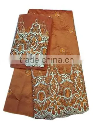 Good Quality African George Lace Fabric for Beautiful Garments With Unique Applique With Beads and Stones GPF009 photo-4
