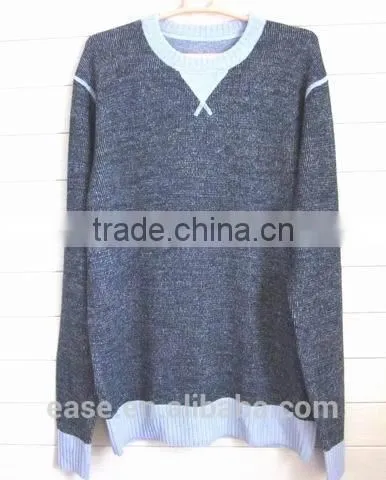 Fashion 12GG Knitted Elegant Brief V-Neck Pullover Winter Thick Sweater For Man photo-3