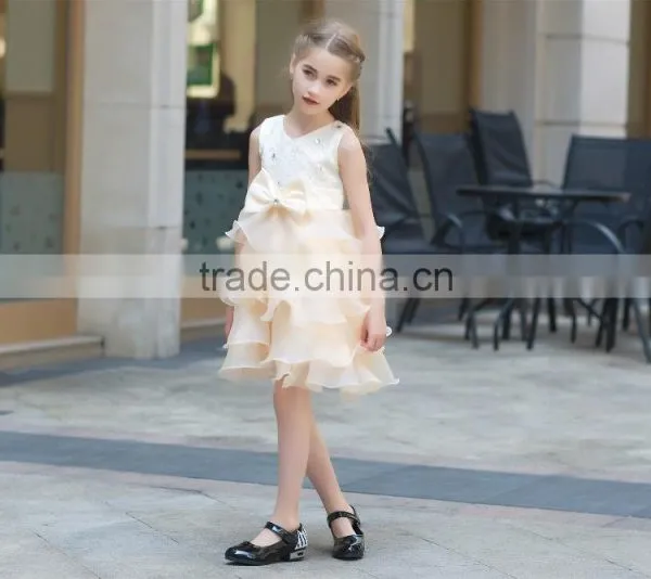 Hot Sale Net Fabric Ball Grown Dress for Baby Girl Summer Dress for Girl Ruffle Skirt Sleeveless photo-4