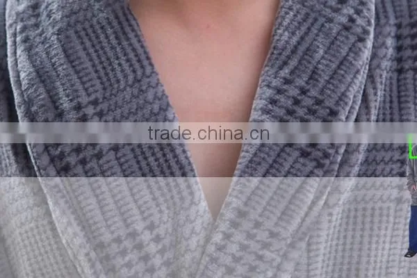 Polyester Flannel Bathrobe ,man Sexy Nightwear photo-4
