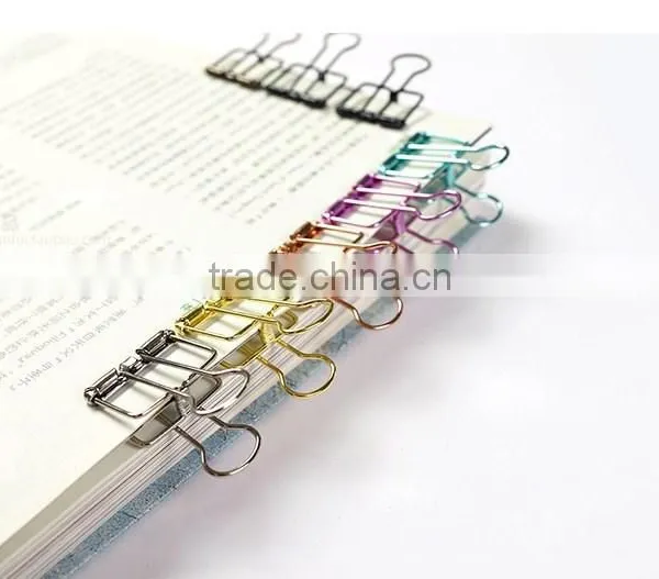 Gold /Rose Pink /Silver Wire BInder Clip photo-3