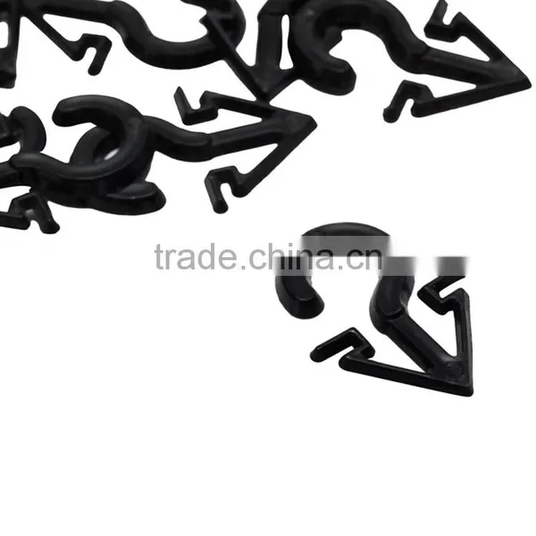 Black Plastic Hooks Hangers for Socks photo-3