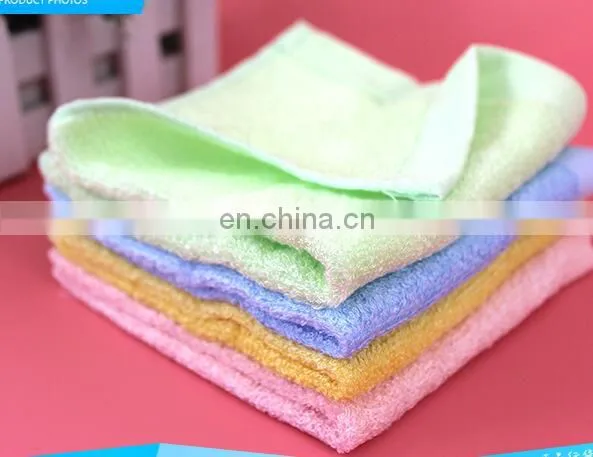 2piece/lot High Quality Bamboo Fiber Fabric Children Baby Square Towel Saliva Towel Face Sweat Towel Bathroom photo-6