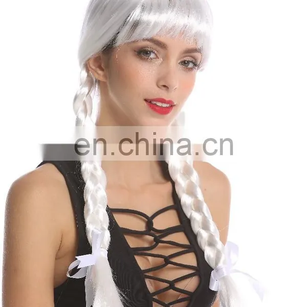 White Party Wigs With Braids P-W215 photo-6