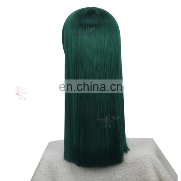 Styler Brand Dark Green Wig Front Synthetic Fiber Cosplay Wig With Low Price photo-2