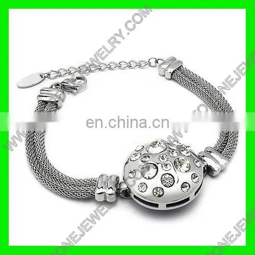 Customized Letter X Stretch Stainless Steel Cable Mesh Bracelet photo-3