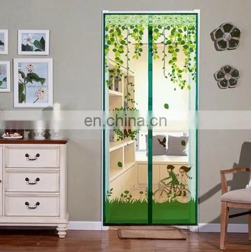 Newest Upgrade Encryption 4 Colors Magnetic Moustiquaire Porte for Decoration photo-3