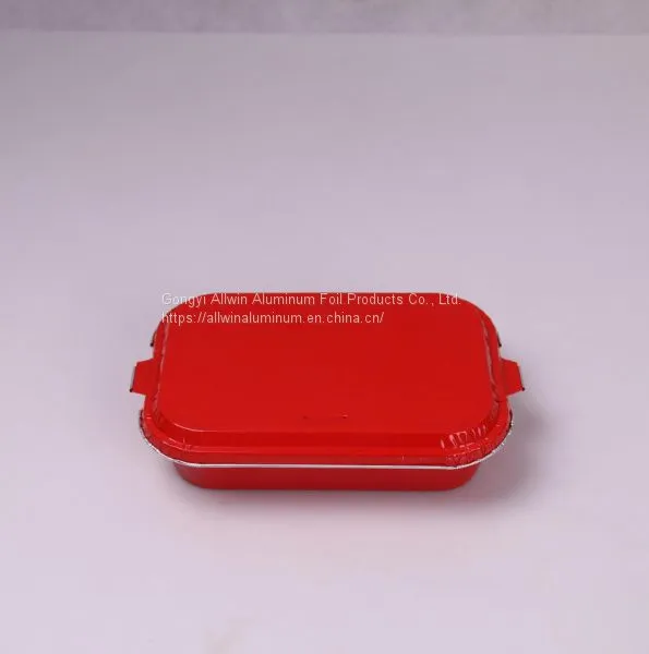 Airline Coated Aluminium Foil Food Container Airline Meal Tray