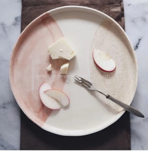 Wholesale Handmade Bone China Ceramic Dishes and Plates White Dinner Plate Round Charger photo-3
