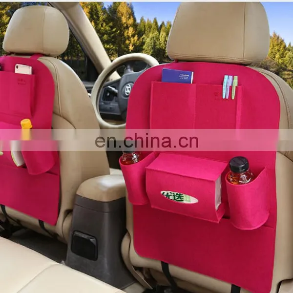 Felt Car Seat Back Organizer/ Back Seat Multipocket Felt Back Seat OrganizerBag photo-4