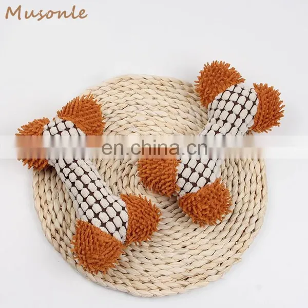Strong Resistance to Bite Durable Chew Plush Dog Toy Bone photo-4