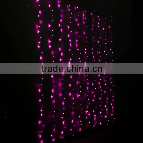 Crystal LED Lights 9.8ft*9.8ft 304 LEDs String Lights Decorating Holiday,Party, Wedding Curtain Lights HNL099 photo-4