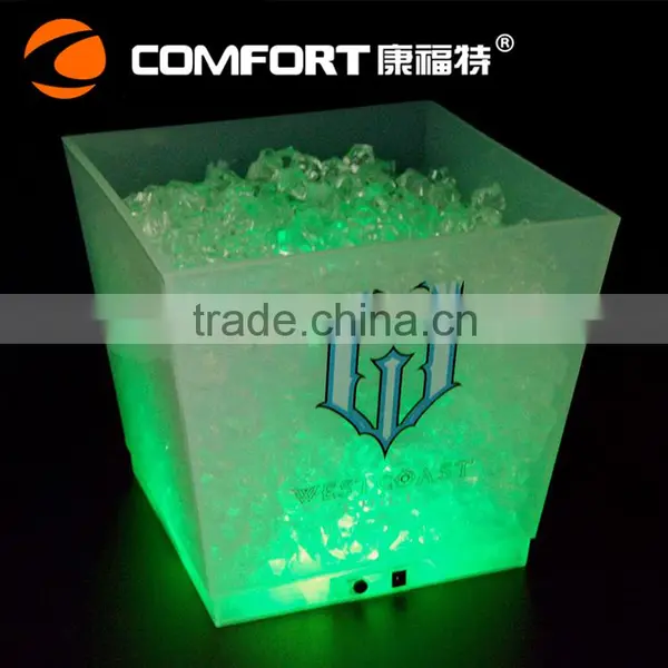 Cheap Square 10L Plastic Glowing Led Lighted Bucket photo-5