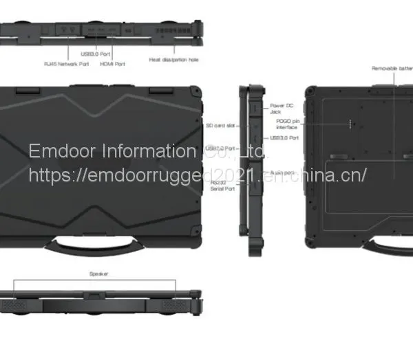 14'' Intel: EM-X14U Ноутбук с двойной батареей