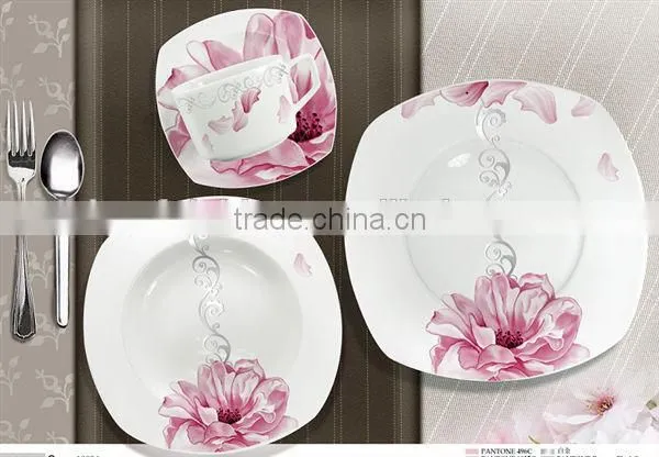 2016 Fine Ceramic Porcelain Square 20pcs Dinner Setsquare Fine Porcelain Dinner Set photo-2