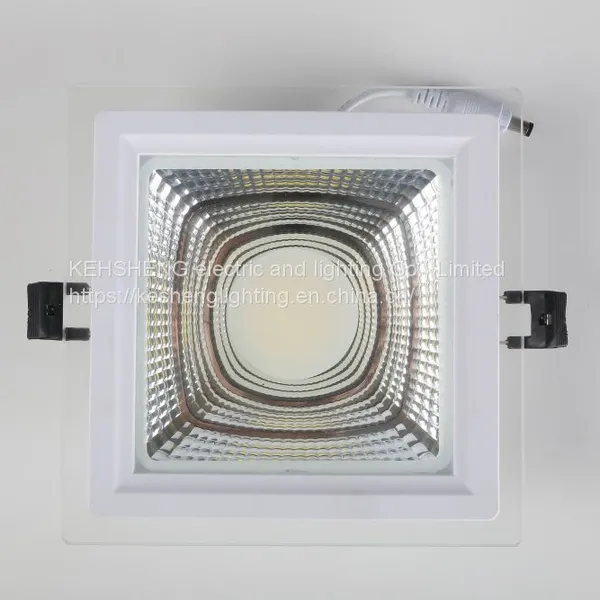 High Power Glass Recessed Cob 5w 7w 12w 18w 25w 30w Glass Led Down Light