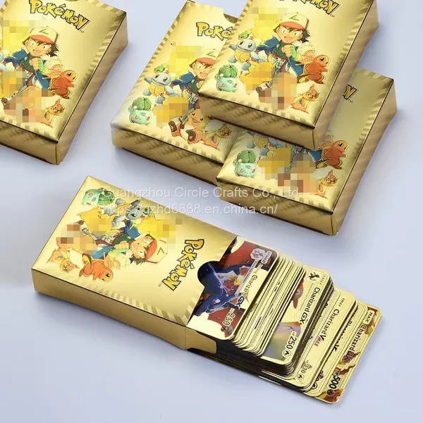 Pokémon Gold Foil Card Card Dream Gold Foil Card Anime Cartoon Small Elves Pokémon Hot Stamping Card photo-2