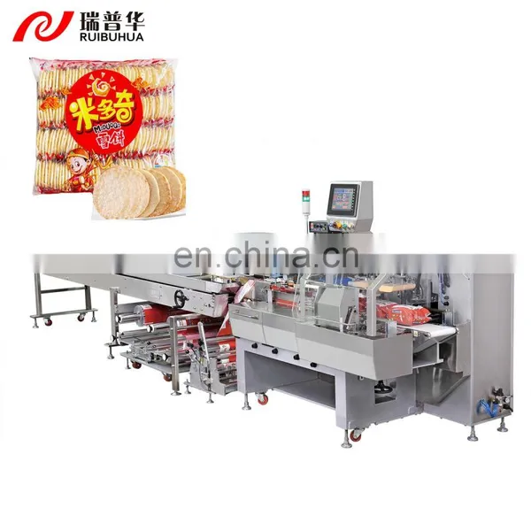 Steamed Bun Bread Burger Automatic Plastic Bag Frozen Food Multipack Flow Wrapping Packing Machine photo-2