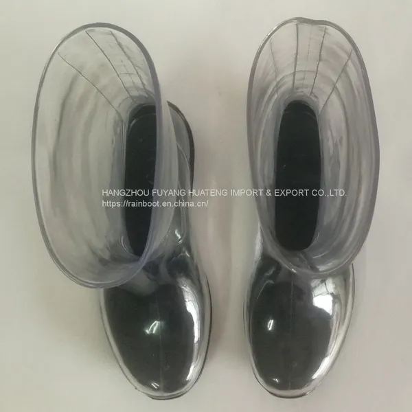 Transparent Women Rain Boots,Fashion Transparent Ladies Boots,Transparent Lady Boots,Female Rain Boots photo-4