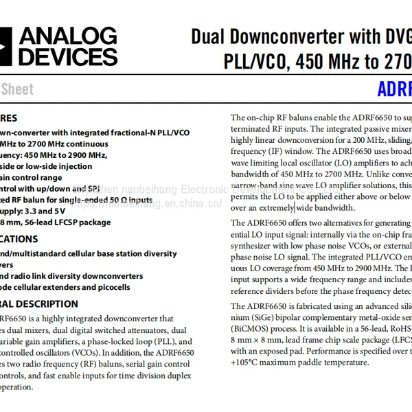 Adrf6650acpz-rl7 Converter ADI Original Stock photo-2