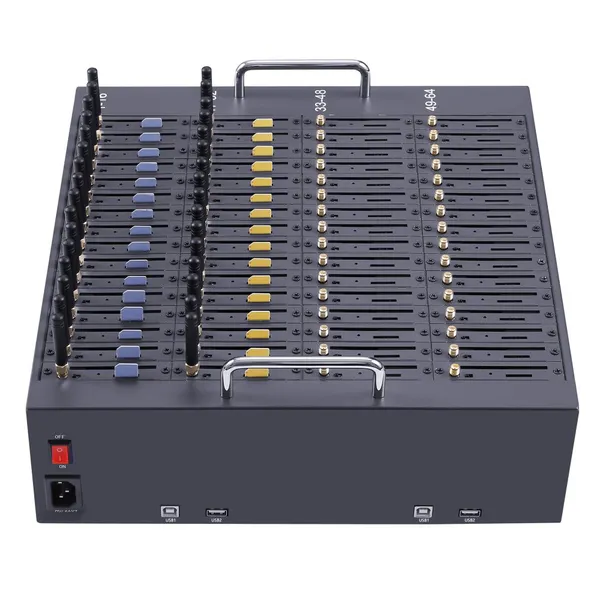 Low Price for 2025 Rare Product Good Selling 4G Lte Bulk SMS 64 Ports With 64 Sims Gsm Modem USB Interface Support AT Command Sim Bank Router With Sim photo-5