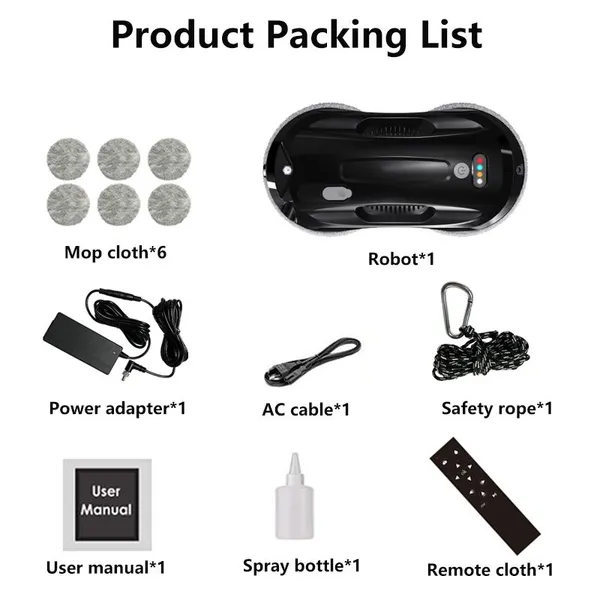 PUREROBO W-R4S Robot Window Cleaner Ultra-thin High Suction Power Vacuum Cleaner Robot Window Cleaning For Home Window Cleaning photo-3