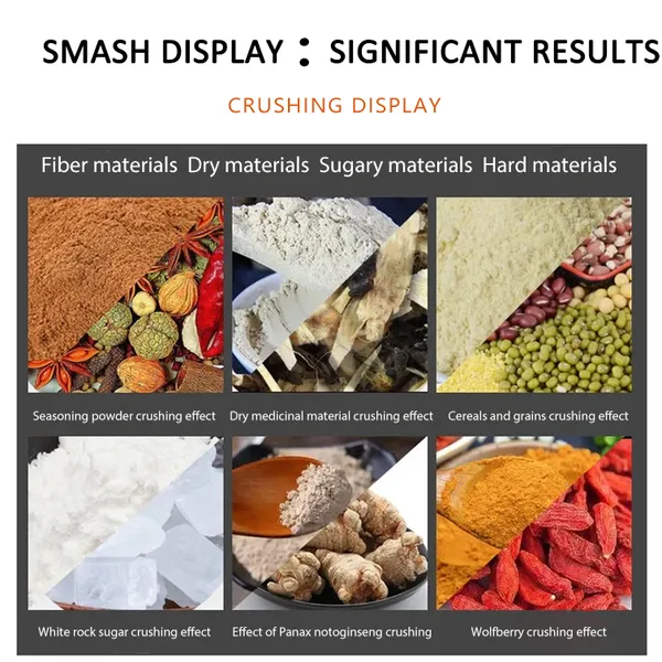 China Industrial Food Grinding Machine Universal Coarse Crusher Pulverizer Machine Turmeric Powder Machine Fine Powder Grinding Machine photo-5