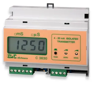 Process Control C 3630 Conductivity Controller With 0-2000mS/cm Range and LCD Display