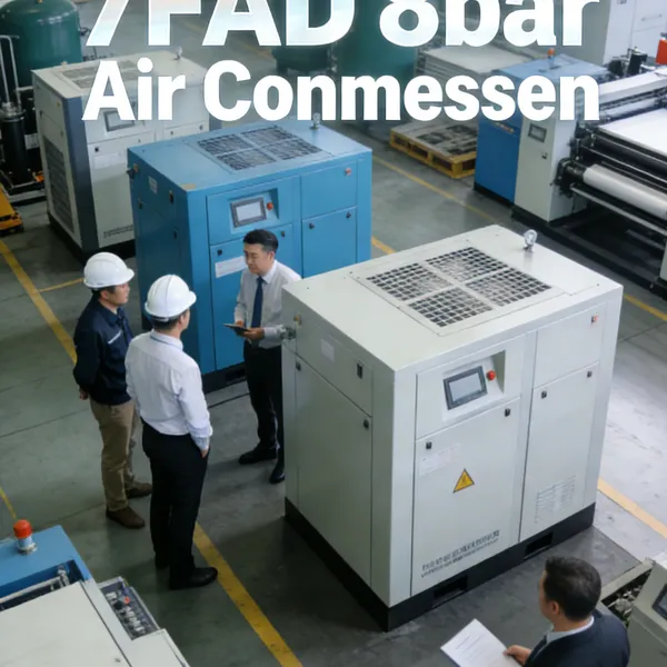7.5KW 10HP Energy Saving Screw Air Compressor For Industrial.6-8bar Exhaust Volume.1m3/min photo-4