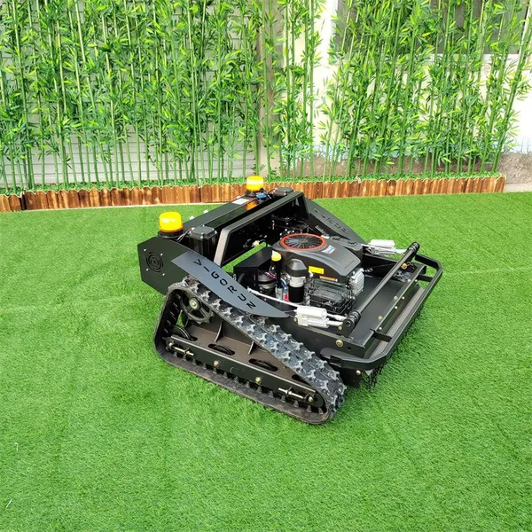 Single-cylinder Four-stroke Working Degree 60 Remote Controlled Crawler Weeding Machine Remote Control Lawn Mower for Hills photo-4