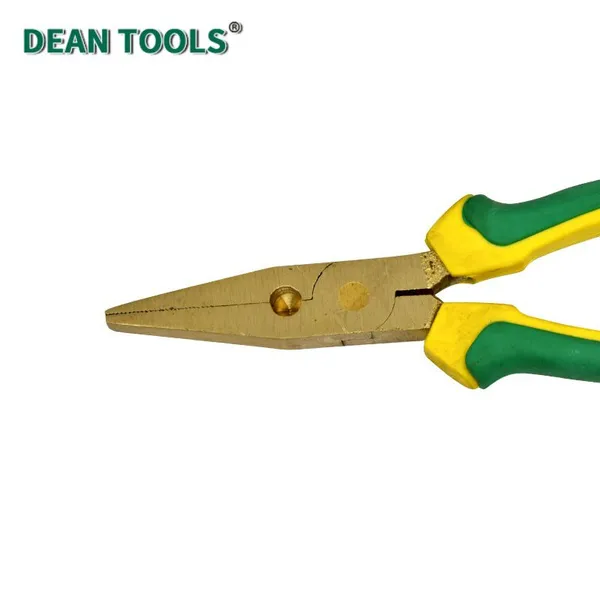 Non-Sparking Flat Nose Pliers, Safety Tools, Non-Sparking Flat Nose Pliers Wire Stripper,Aluminum Bronze photo-4