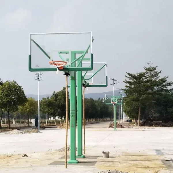 Jinling 11232 Buried Basketball Hoop, Jinling Basketball Backboard, Tempered Glass Board photo-2