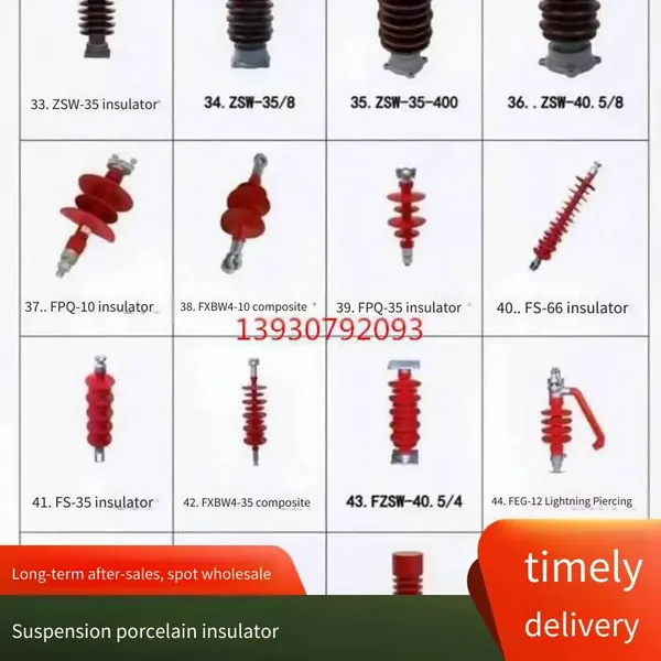 Electric Power Porcelain Tension Insulator for Low-voltage Guy Wire, Bulk Discount