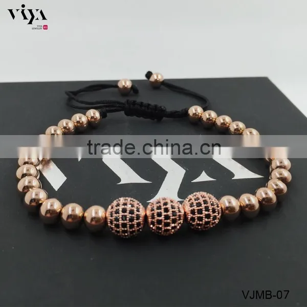 The Best Selling Chinese Knot Beads Jewelry With 4mm6mm8mm Sizes 316L Stainless Steel Bracelet photo-4