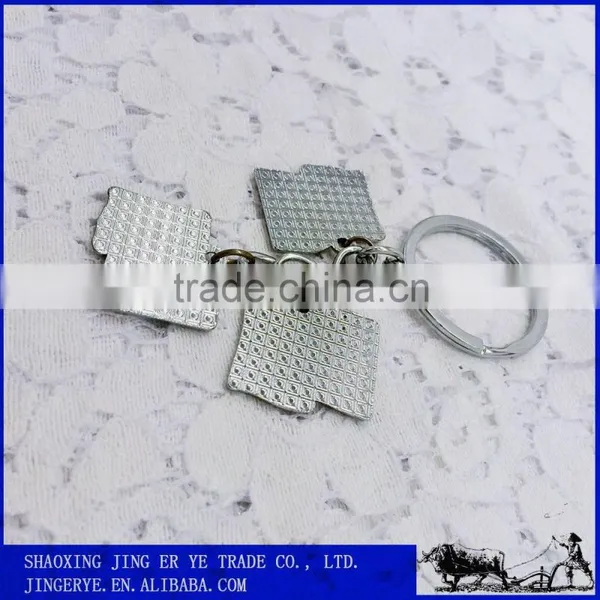 Custom American Flag Metal Square Key Chain photo-2
