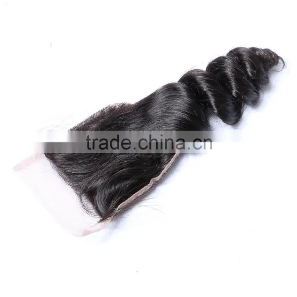 Mongolian Deep Loose Rose Wave Curly Virgin Remy Hair Extensions With Back Closure Silk Lace Closure Hair Supplier's Choice photo-5