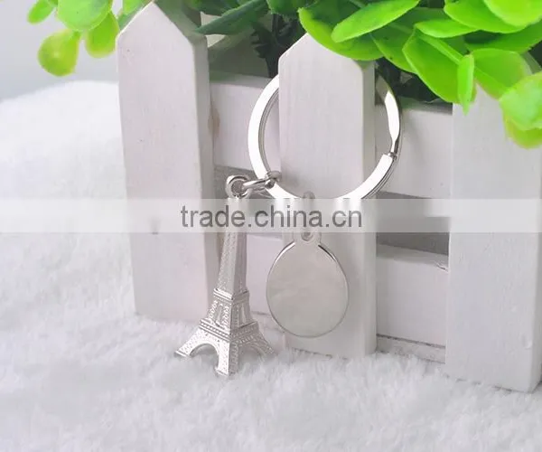 Good Quality Zinc Alloy Key Chain Pendant Small Tower Keychain photo-5