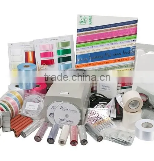 Satin & Polyester Ribbon Printer for Cakes,Candles & Decoration - Gold Package