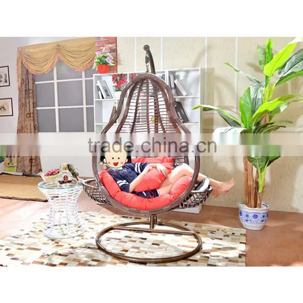 New Design Rattan Hanging Indoor Swing Bubble Chair For Kids Teardrop Swing Chair photo-4