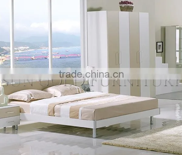 Luxury Turkey Bedroom Set Wood Double Bed Designs(SZ-BT005) photo-6