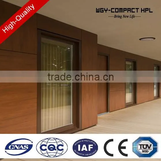 2016 New WGY Phenolic 8mm Compact Laminate Exterior Outdoor Hpl Panel Wall Cladding Quality Choice