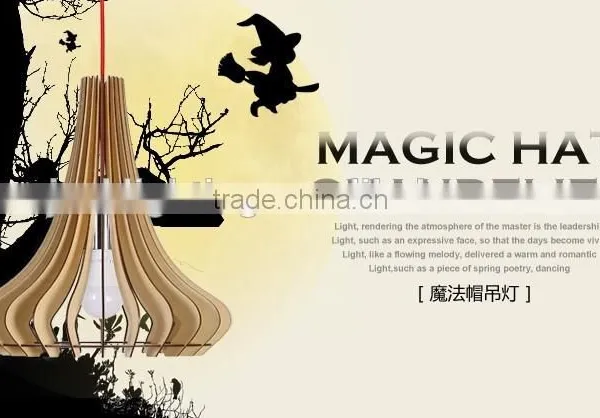 2016 New Home Decoration Wood Pendant Light JK-8005B-16 LED Pendant Light photo-2