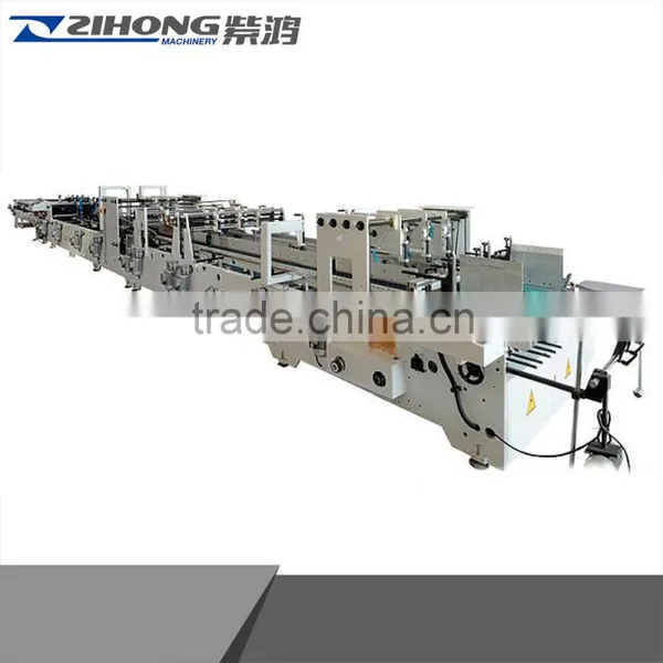 ZH-1450PC ZH-1080 High Speed Paper Cardboard File Folder Making Machine, Automatic Carton Box Making Machine Prices photo-6