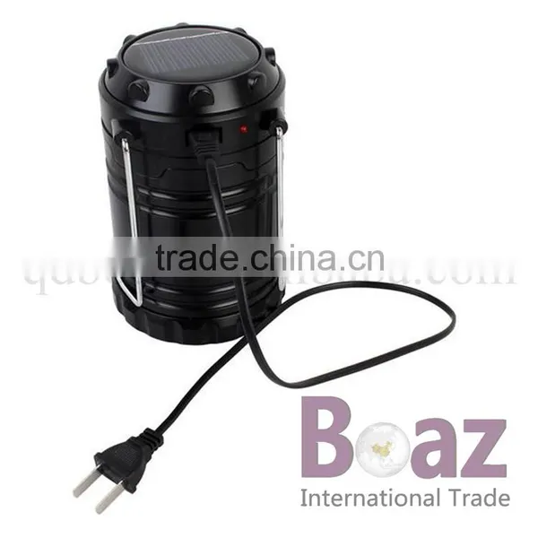 Portable Foldable Rechargeable With Solar Panel Led Camping Lamp Quality Choice photo-4