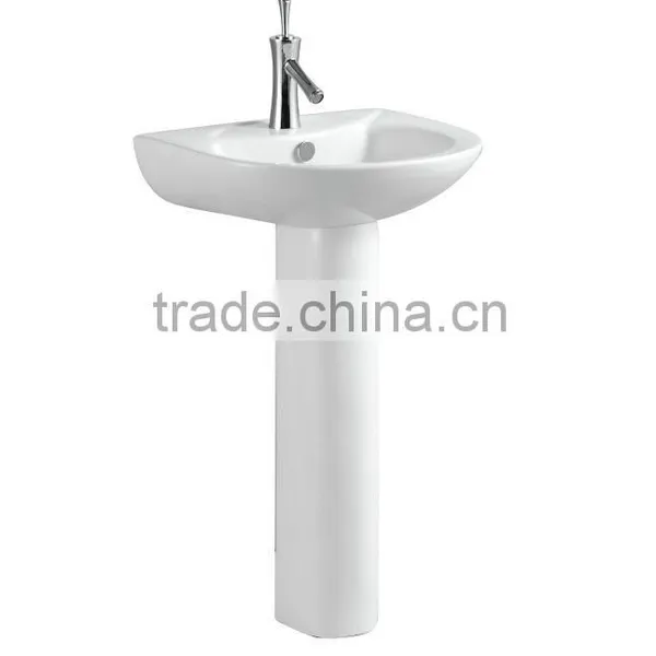 Sanitary Ware Ceramic Basin With Pedestal/bathroom Basin(BSJ-P003)