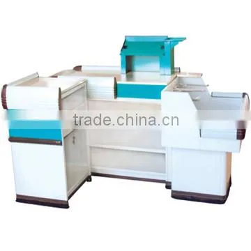 Trade Assurance New Design Cashier Stand for Supermarket JS-CC01, Cashier Counter for Sale photo-4