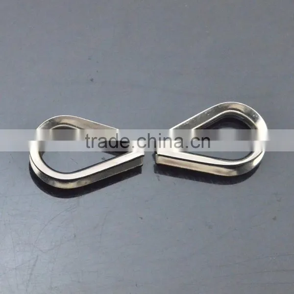 High Polished 304 Stainless Steel Marine Boat Cable Wire Rope Loop Thimble New Products on China Market for Paracord Bracelet photo-4