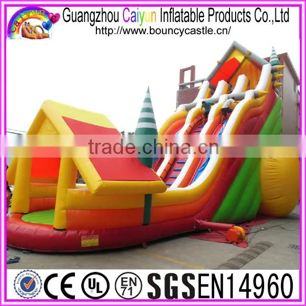 Hot Sales Inflatable Dry Slide With Mini House photo-5