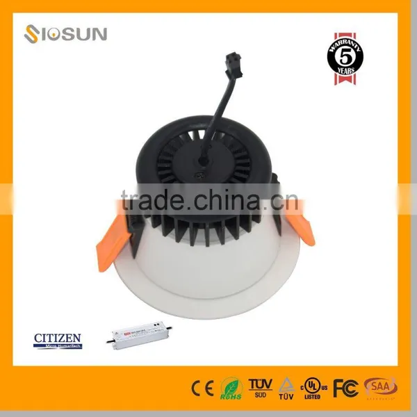 5W 1210Lumens SAMSUNG SMD 140mm Cut Out LED Aluminum Recessed Downlight photo-5