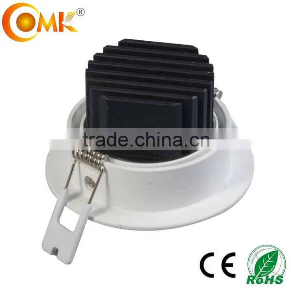 Round Recessed Ceiling 3 Led ul Down Lights Luminaire Tilted 1w 9w Bridgelux Warm White Modern Living Room Lamps photo-3